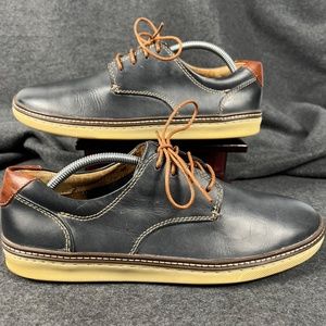 J&M McGuffey Blue Derby Walking Shoes Mens Size 10 M